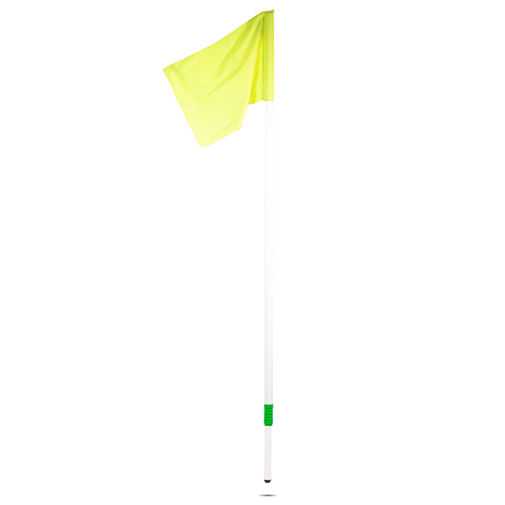 Hoekvlagset met gele vlag